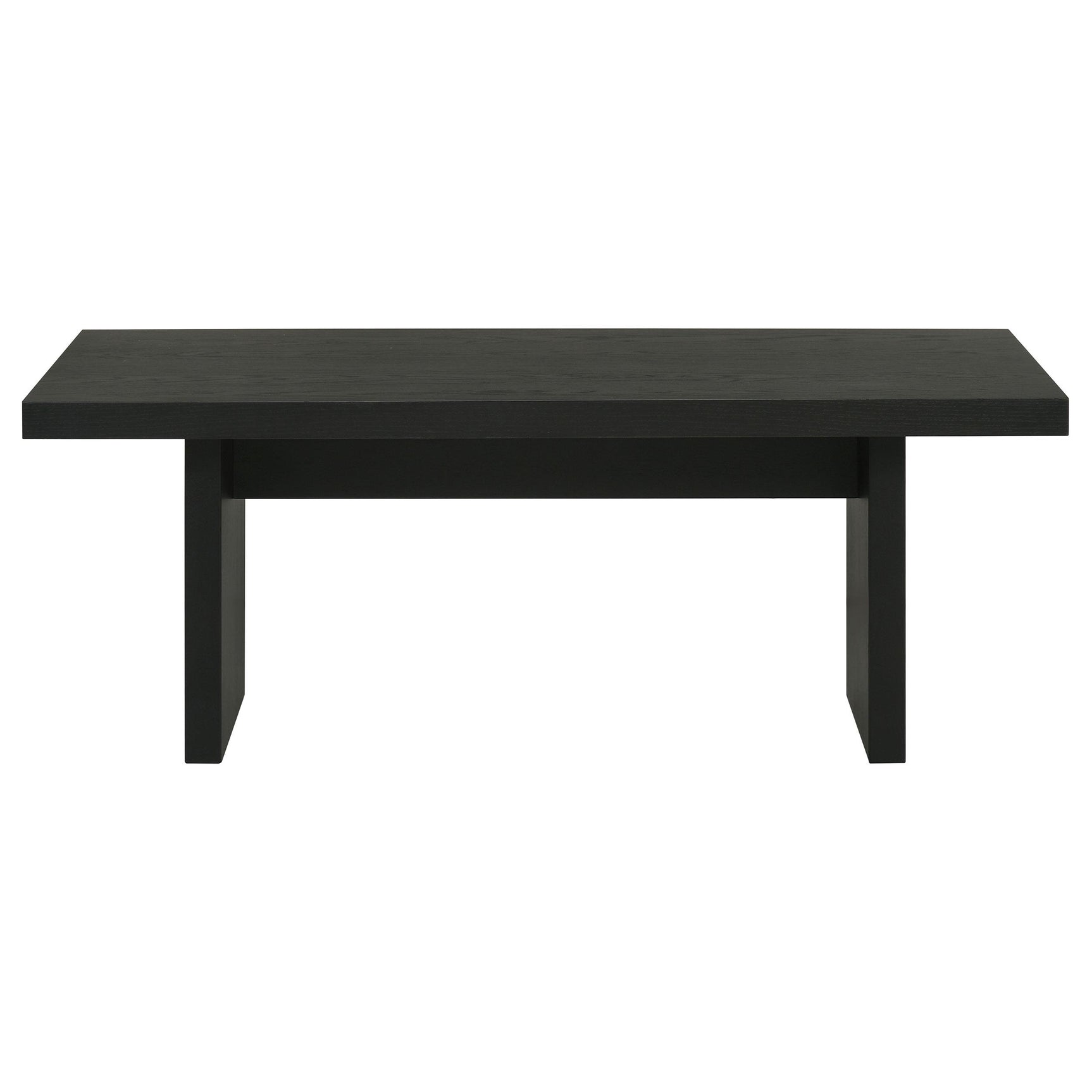 Decker Black 47-Inch Rectangular Cocktail Coffee Table - Ornate Home