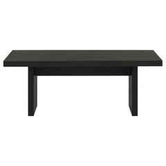 Decker Black 47-Inch Rectangular Cocktail Coffee Table - Ornate Home