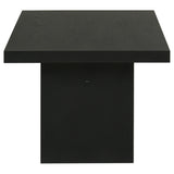 Decker Black 47-Inch Rectangular Cocktail Coffee Table - Ornate Home