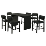 Decker Black 7-piece 70-inch Rectangular Counter Height Dining Set - Ornate Home