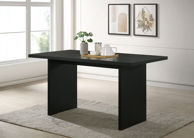 Decker Black 70-inch Rectangular Wood Counter Height Dining Table - Ornate Home