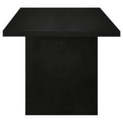 Decker Black 82-inch Rectangular Wood Dining Table - Ornate Home