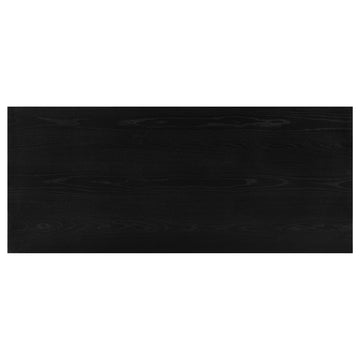 Decker Black 82-inch Rectangular Wood Dining Table - Ornate Home