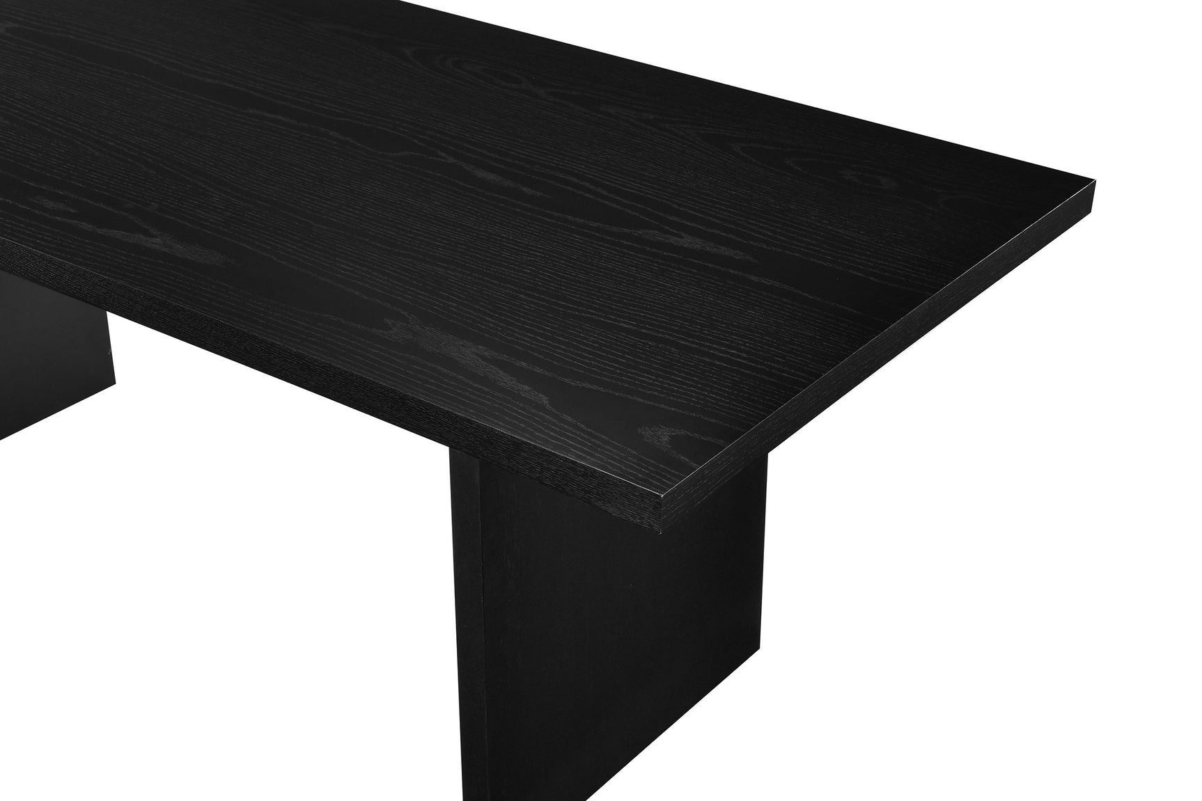 Decker Black 82-inch Rectangular Wood Dining Table - Ornate Home