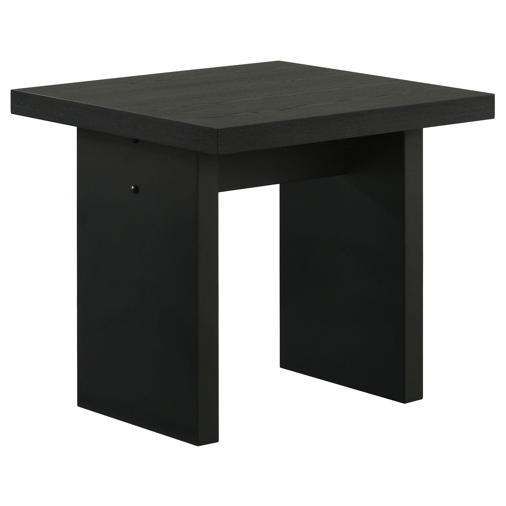 Decker Black Square Occasional Side End Table - Ornate Home