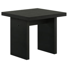 Decker Black Square Occasional Side End Table - Ornate Home