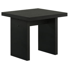 Decker Black Square Occasional Side End Table - Ornate Home