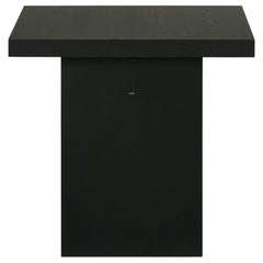 Decker Black Square Occasional Side End Table - Ornate Home