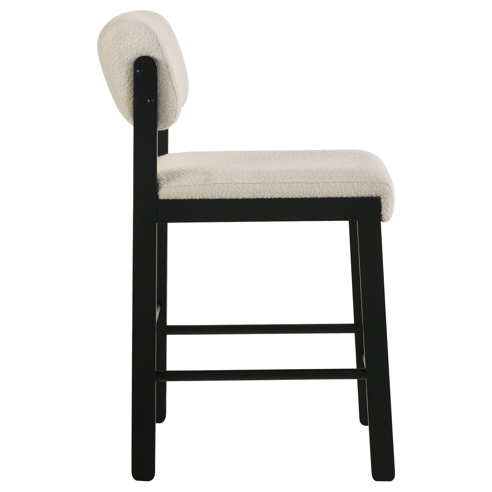 Decker Cream/Black 7-piece 70-inch Rectangular Counter Height Dining Set - Ornate Home