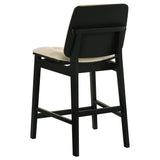 Decker Cream/Black 7-piece 70-inch Rectangular Counter Height Dining Set - Ornate Home
