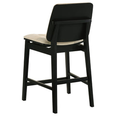 Decker Cream/Black 7-piece 70-inch Rectangular Counter Height Dining Set - Ornate Home