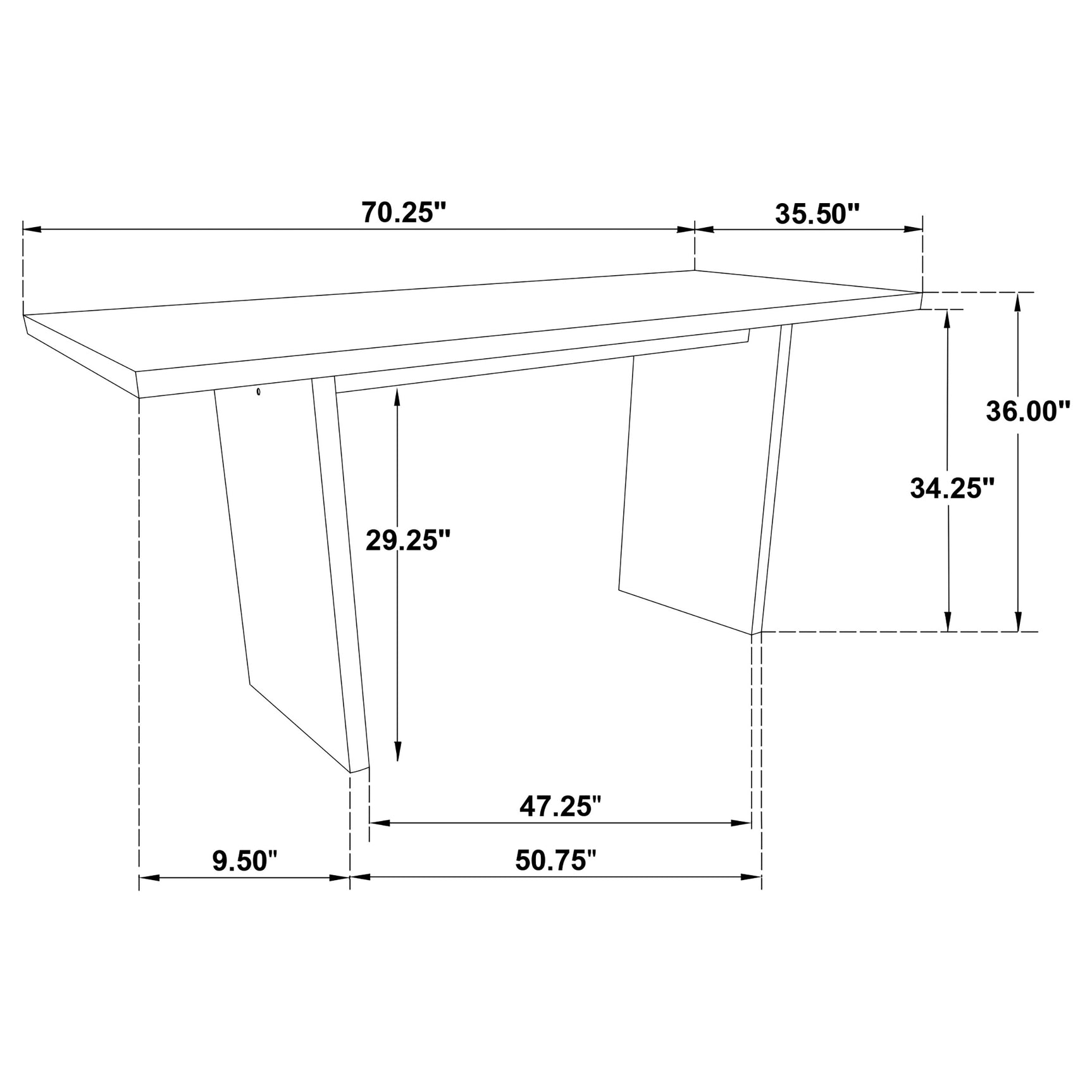 Decker Grey/Natural Oak 7-piece 70-inch Rectangular Counter Height Dining Set - Ornate Home
