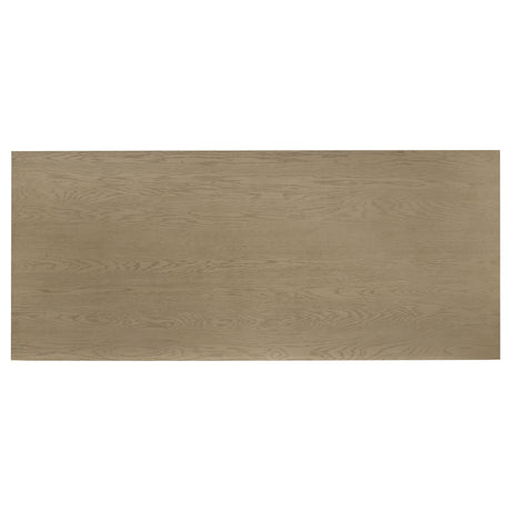 Decker Grey/Natural Oak 7-piece 82-inch Rectangular Dining Set - Ornate Home