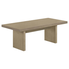 Decker Natural Oak 47-Inch Rectangular Cocktail Coffee Table - Ornate Home