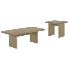 Decker Natural Oak 47-Inch Rectangular Cocktail Coffee Table - Ornate Home