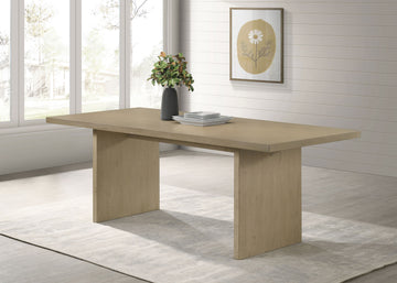 Decker Natural Oak 82-inch Rectangular Wood Dining Table - Ornate Home
