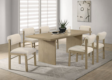 Decker Natural Oak 82-inch Rectangular Wood Dining Table - Ornate Home