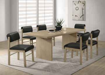 Decker Natural Oak 82-inch Rectangular Wood Dining Table - Ornate Home