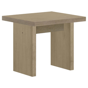 Decker Natural Oak Square Occasional Side End Table - Ornate Home