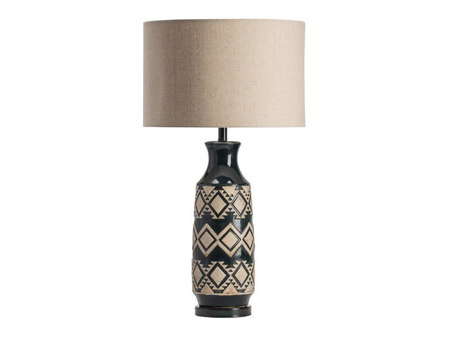 Decker Tan/Gold Table Lamp (Set of 2) - Ornate Home