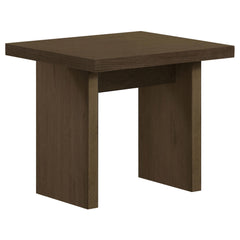 Decker Walnut Square Occasional Side End Table - Ornate Home