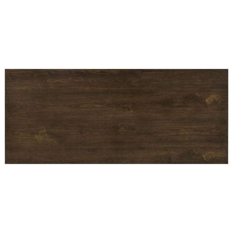 Decker Wheat/Walnut 7-piece 82-inch Rectangular Dining Set - Ornate Home