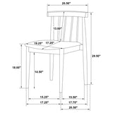 Decker Wheat/Walnut 7-piece 82-inch Rectangular Dining Set - Ornate Home