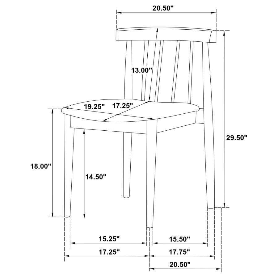 Decker Wheat/Walnut 7-piece 82-inch Rectangular Dining Set - Ornate Home