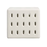 Decker White Outdoor Side Table - Ornate Home