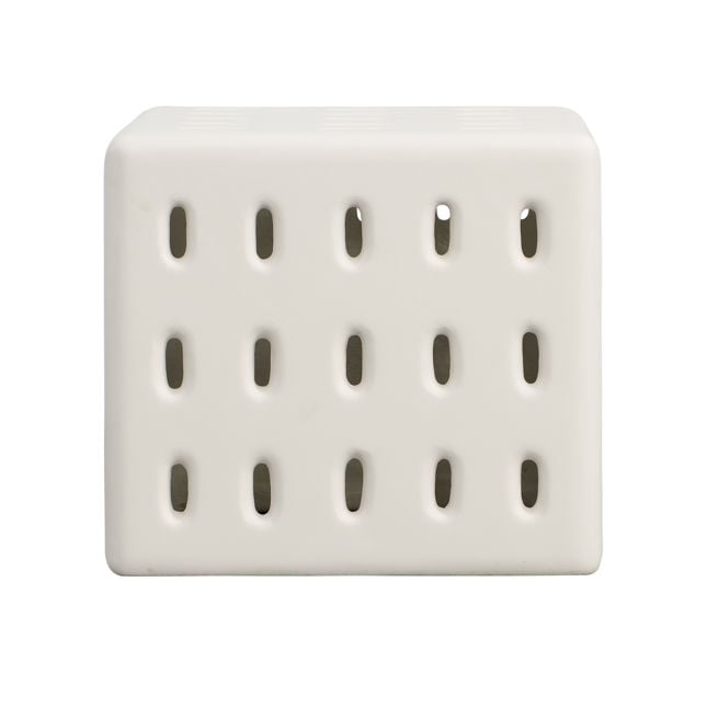 Decker White Outdoor Side Table - Ornate Home