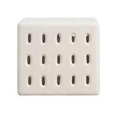 Decker White Outdoor Side Table - Ornate Home