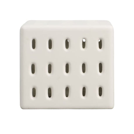 Decker White Outdoor Side Table - Ornate Home