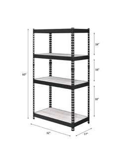 Decmus Natural/Black Bookshelf (60" H) - Ornate Home