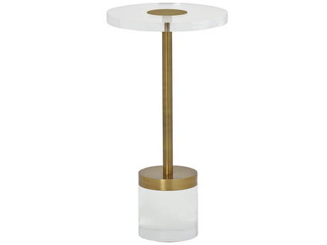 Deco Acrylic/Gold Martini Table - Ornate Home