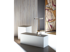 Deco Acrylic/Gold Martini Table - Ornate Home