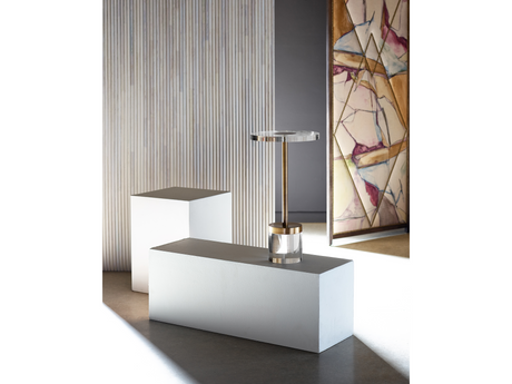 Deco Acrylic/Gold Martini Table - Ornate Home