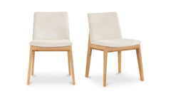 Deco Beige Oak Dining Chair (Set of 2) - Ornate Home