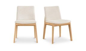 Deco Beige Oak Dining Chair (Set of 2) - Ornate Home