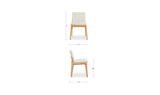 Deco Beige Oak Dining Chair (Set of 2) - Ornate Home