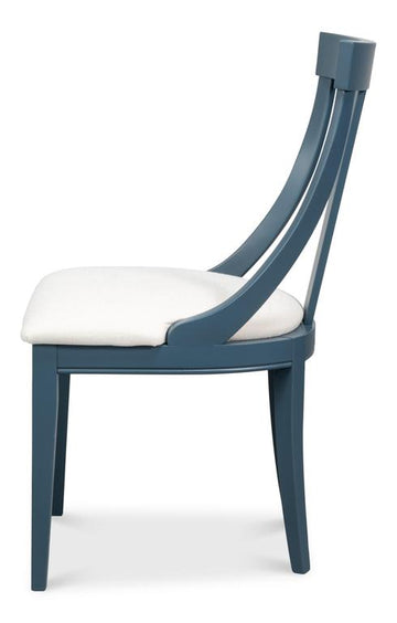 Deco Blue Side Chair (Set of 2) - Ornate Home