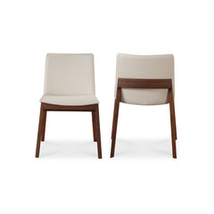 Deco Cream White Dining Chair (Set of 2) - Ornate Home