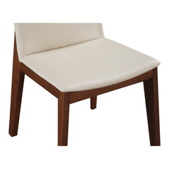 Deco Cream White Dining Chair (Set of 2) - Ornate Home