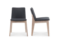 Deco Dark Grey Dining Chair (Set of 2) - Ornate Home