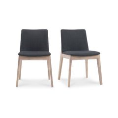 Deco Dark Grey Dining Chair (Set of 2) - Ornate Home