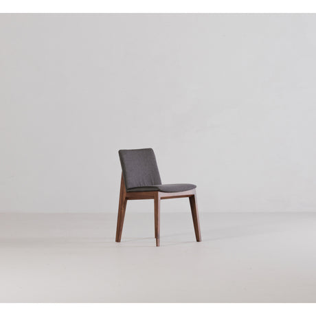 Deco Dark Grey/Natural Walnut Dining Chair (Set of 2) - Ornate Home