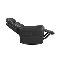 Deco Del Mar Grey P1 Recliner with Glider and Swivel - Ornate Home