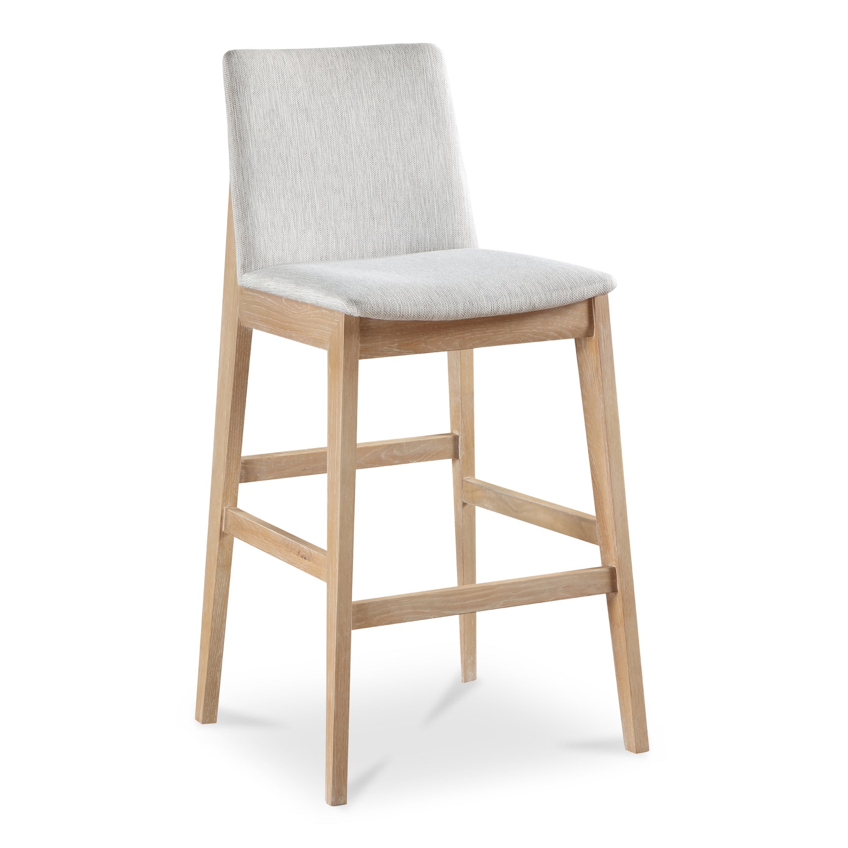 Deco Light Grey Oak Barstool - Ornate Home