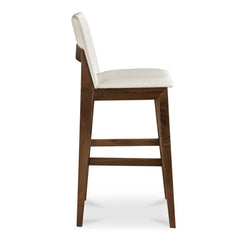 Deco White Barstool - Ornate Home