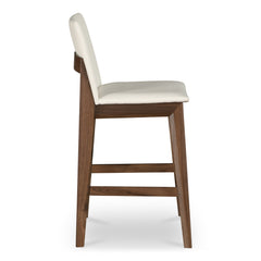 Deco White Counter Stool - Ornate Home