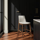 Deco White Counter Stool - Ornate Home